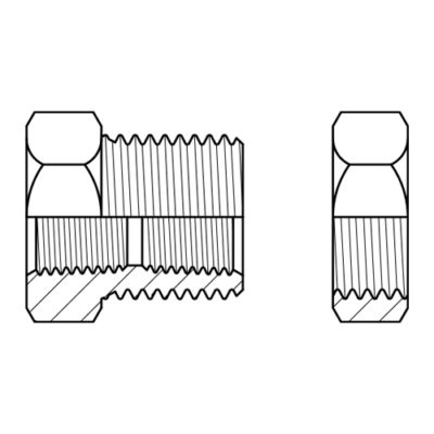 TITON BU04L L/W 1/4 B/HEAD UNION