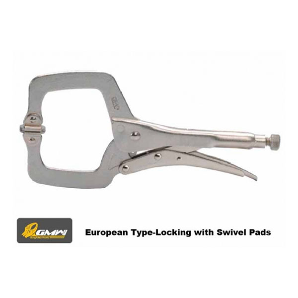 GONG MAW 6" C CLAMP WITH SWIVEL PAD LOCKING PLIER