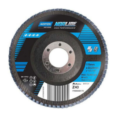 NORTON 100 x 60# ZIRC FLAP DISC (NORLINE)
