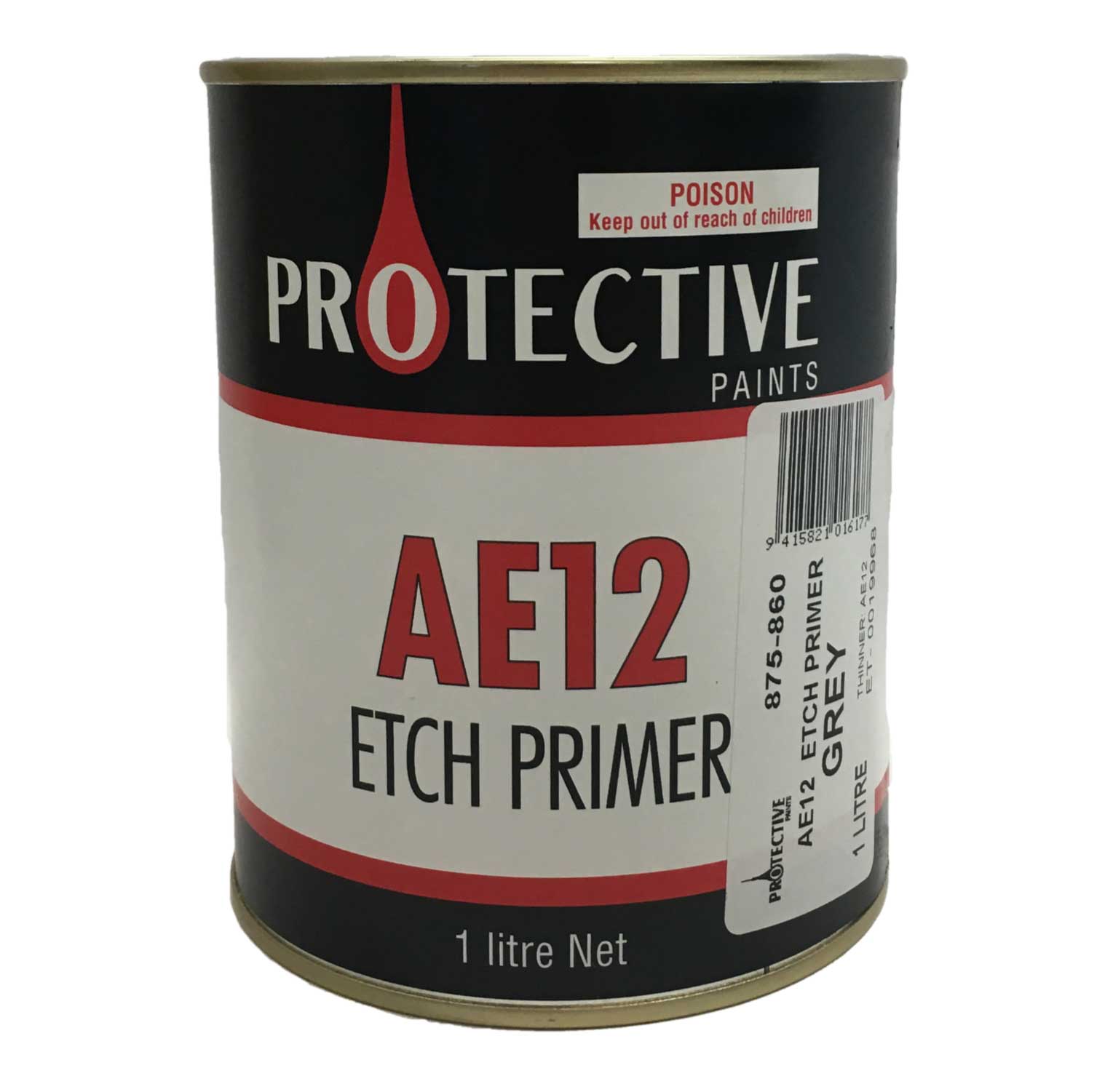 AE12 ETCH PRIMER 4 LTR BLACK