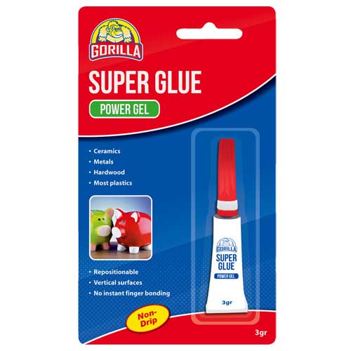 GORILLA SUPER GLUE POWER GEL 3GM TUBE