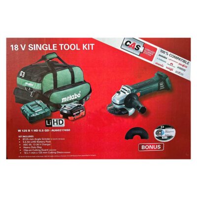 METABO W125 GRINDER AND 5AH HD BATTERY KIT