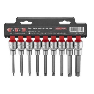 FORCE 1/2DRV 9PC STAR SOCKET BIT SET