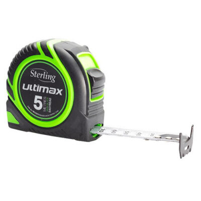 STERLING ULTIMAX 5M METRIC TAPE MEASURE EASYREAD