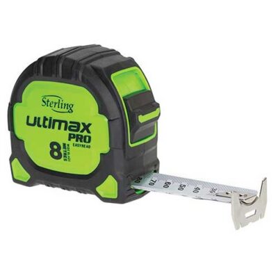 STERLING ULTIMAX PRO 8M TAPE MEASURE - METRIC