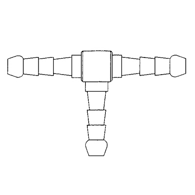 TITON 1/2 HOSE BARBED AIRLINE TEE