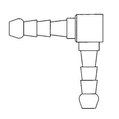 TITON 5/8 HOSE BARBED AIRLINE ELBOW