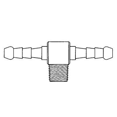 TITON 5/16 HOSE x 1/8 BSPT MALE BRANCH TEE
