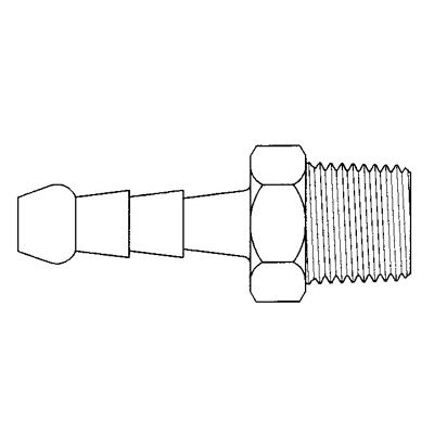 TITON 209X6X8 MALE HOSE TAIL