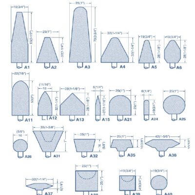 A2 MOUNTED POINT 25x30 CONE