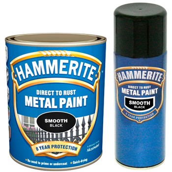 HAMMERITE BLACK AERO 400ML (SMOOTH FINISH)