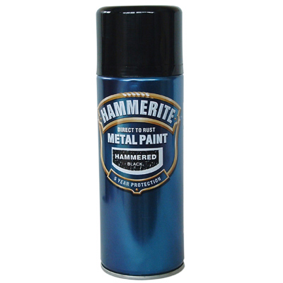 HAMMERITE BLACK AERO 400ML (HAMMERED FINISH)