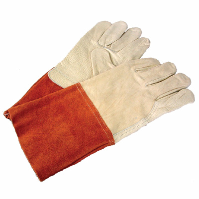 ENCO CREAM/BROWN CUFF TIG GLOVE