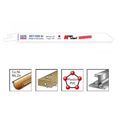 WILPU 007/200 BI METAL SABRE SAW BLADE