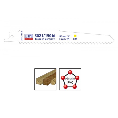 WILPU 3021/150 BI METAL SABRE SAW BLADE