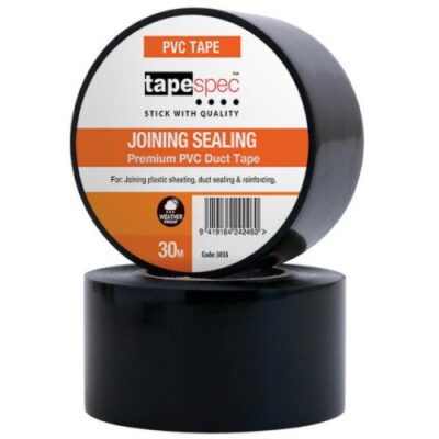 48MM BLACK PVC JOINTING & SEALING TAPE X 30MT