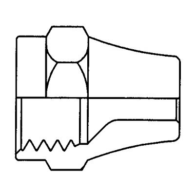 TITON 41SX5 SHORT FLARE NUT