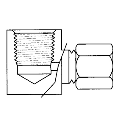 TITON 70X2X2 FEMALE ELBOW