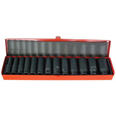 LNT 1/2D 14pc MM DEEP IMPACT SOCKET SET
