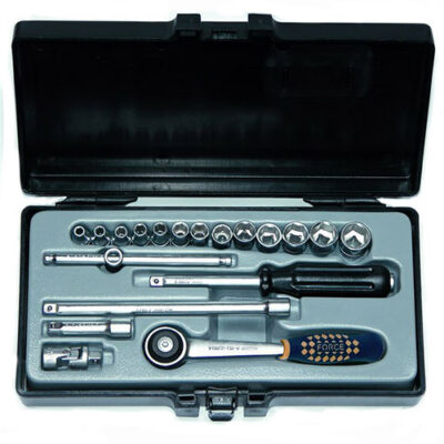 FORCE 1/4DRV 19PC METRIC SOCKET SET