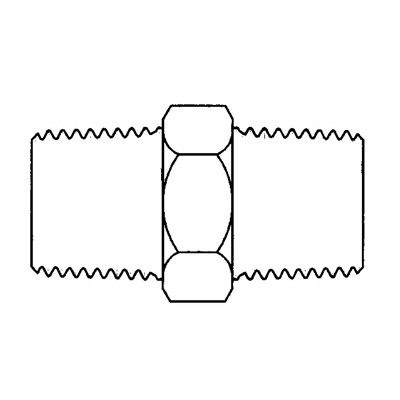 TITON 3/4 HEX NIPPLE