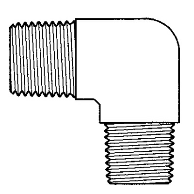 TITON 3600X4X4 M/M ELBOW