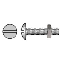 GUTTER BOLT & NUT 3/16 x 3/8 ZP