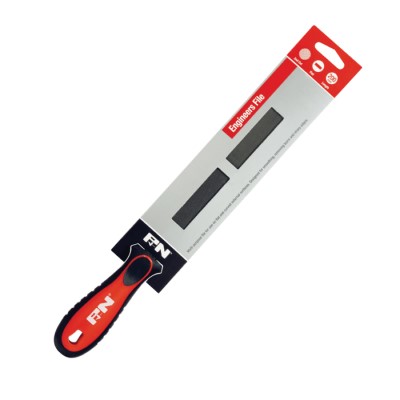 P&N 250mm 2nd CUT FLAT FILE C/W HANDLE